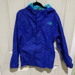 The North Face Kids Blue Hooded Raincoat